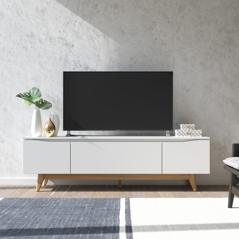 Rack Flynt 180 Off White com Natural